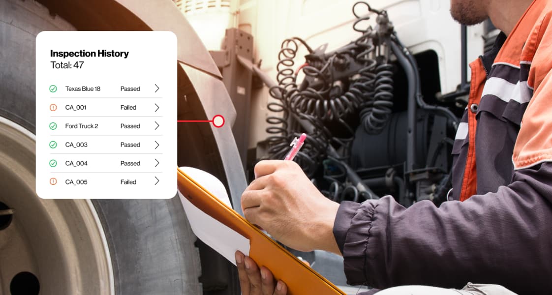 Official Verizon Connect driver vehicle inspection report workflow