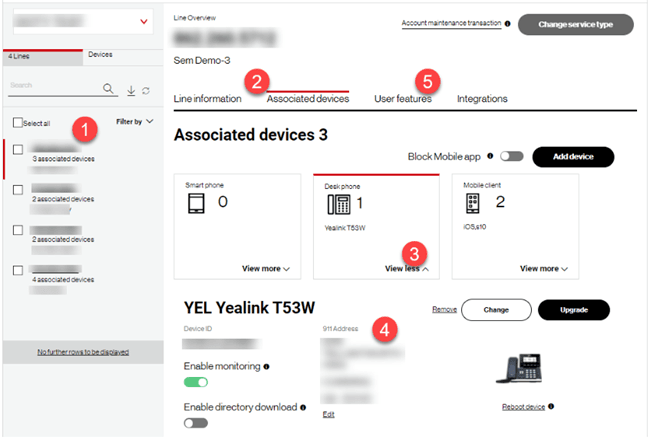 Official Verizon One Talk application setup interface