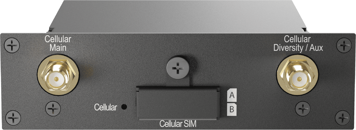 Official Peplink FlexModule Mini cellular expansion module with antenna and SIM connections