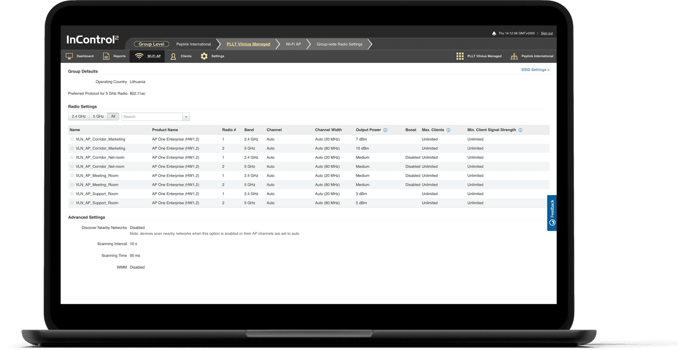 Official Peplink InControl 2 dashboard with network and device status